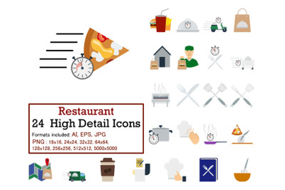 Restaurant Icon Set