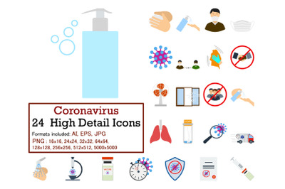 Coronavirus Icon Set