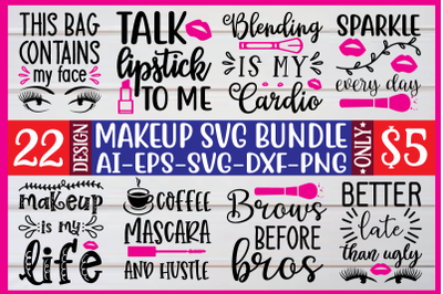 makeup svg bundle