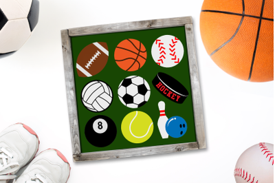 Sports Ball Set | SVG | PNG | DXF | EPS