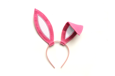 Bunny Costume Ears ITH Headband Slider | Applique Embroidery