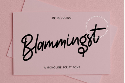 Blammingst Script Font