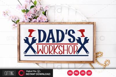 dads workshop svg