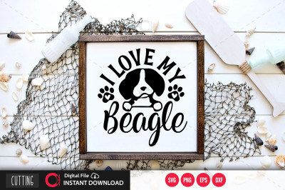 I love my Beagle svg