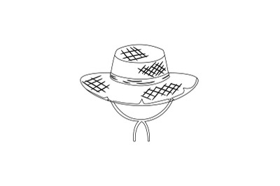 rural hat outline Icon