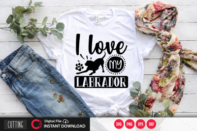 I love my labrador svg