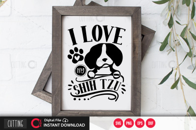 I love my Shih Tzu 1 svg