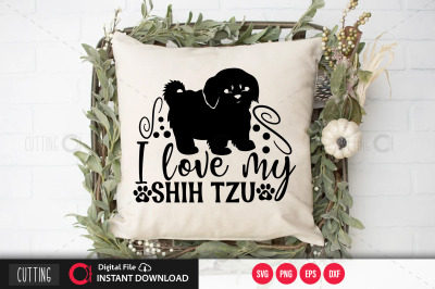 I love my Shih Tzu svg