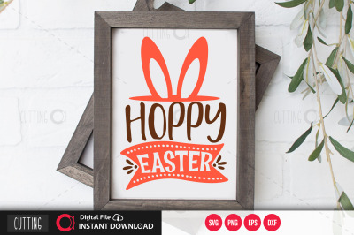 hoppy easter svg