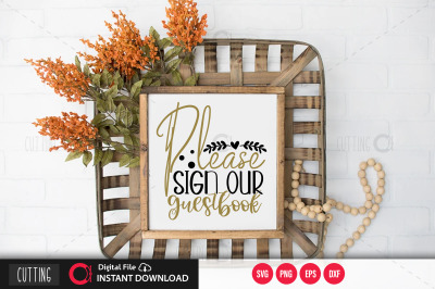 Please sign our guestbook svg