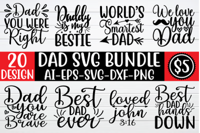 Dad design svg bundle