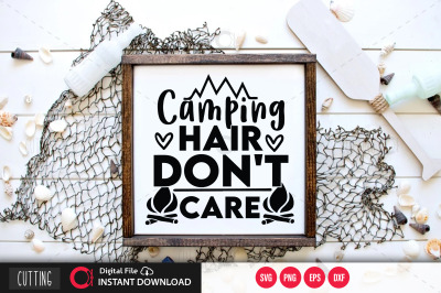 Camping hair dont care svg