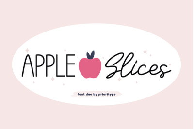 Apple Slices - Font Duo
