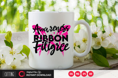 Awareness ribbon Filigree svg