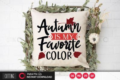 Autumn is my favorite color svg