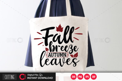 fall breeze autumn leaves svg