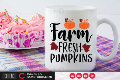 Farm fresh pumpkins svg