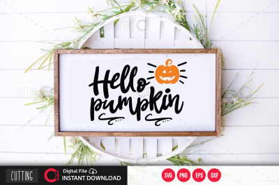 hello pumpkin svg