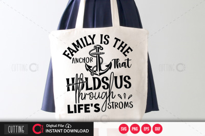 Family is the anchor that holds us through lifes storms