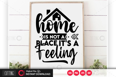 Home Is Not A Place Its A Feeling svg