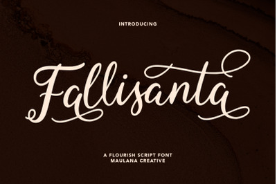 Fallisanta Flourish Font