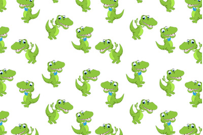 cute dinosaur animal cartoon pattern