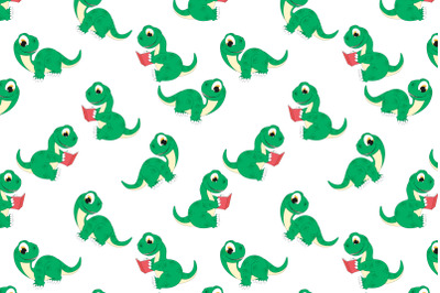 cute dinosaur animal cartoon pattern