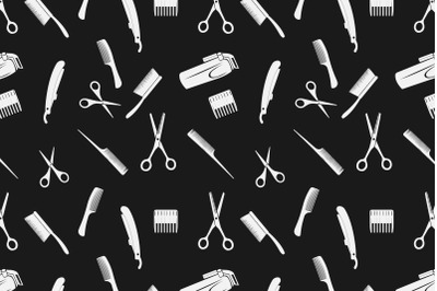 hair cut tools pattern