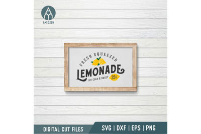 Fresh Squeezed Lemonade svg, Summer svg cut file