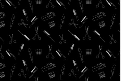 hair cut tools pattern