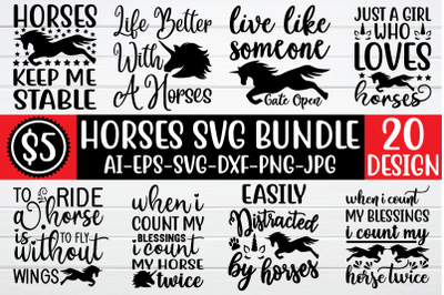 Horses svg bundle