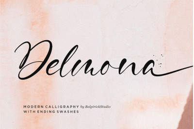 Delmona Modern Calligraphy Font