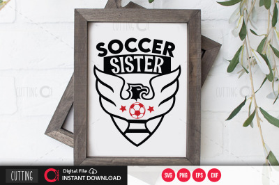 Soccer sister svg