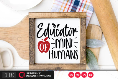 Educator of mini humans svg