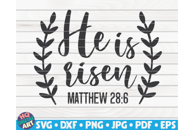 He is risen SVG | Easter quote