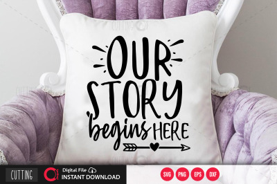 Our Story begins here svg