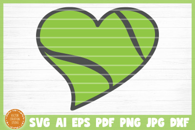 Tennis Heart SVG Cut File