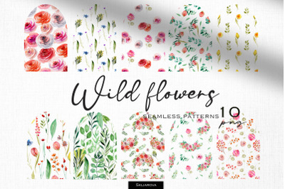 Wild flowers patterns