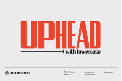 Uphead | Industrial Font