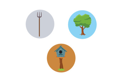 Rural Bird House Fill Bundle Icon