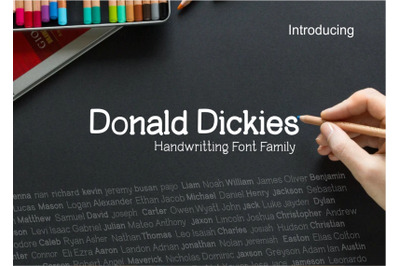 Donald Dickies Family font