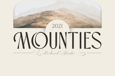 MOUNTIES - Display font