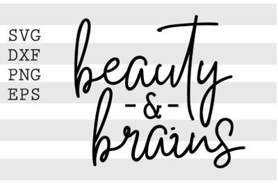 Beauty and brains SVG