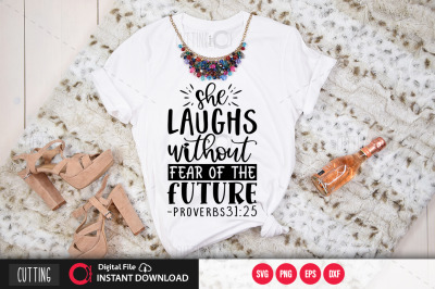 she laughs without fear of the future proverbs31 25 svg