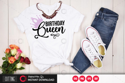 Birthday queen svg