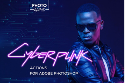 Cyberpunk Actions for Adobe Photoshop