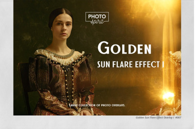 Golden Sun Flare Overlay Effect I