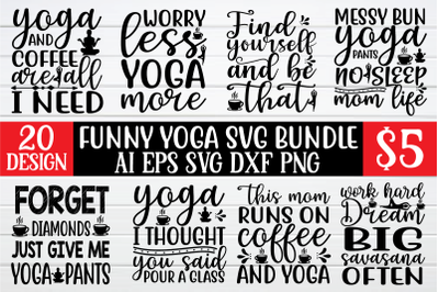 Funny yoga svg bundle