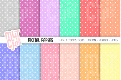 Polka Dots Digital Paper Set