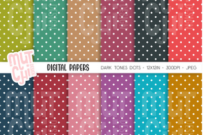 Polka Dots Digital Paper Set